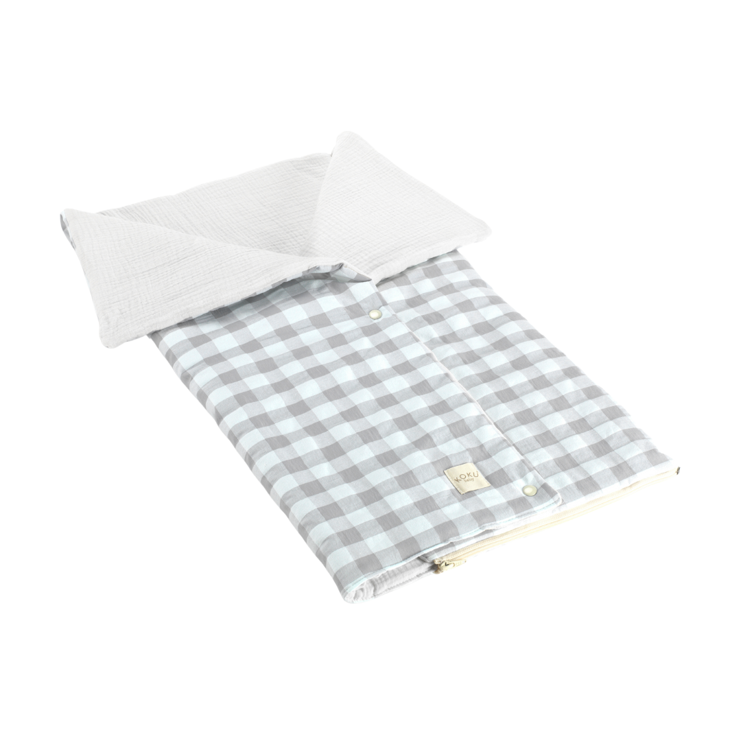 ARRULLO PASEO VICHY GRIS 70x90