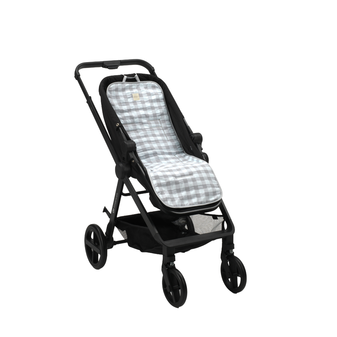 COLCHONETA PASEO VICHY GRIS 85x34