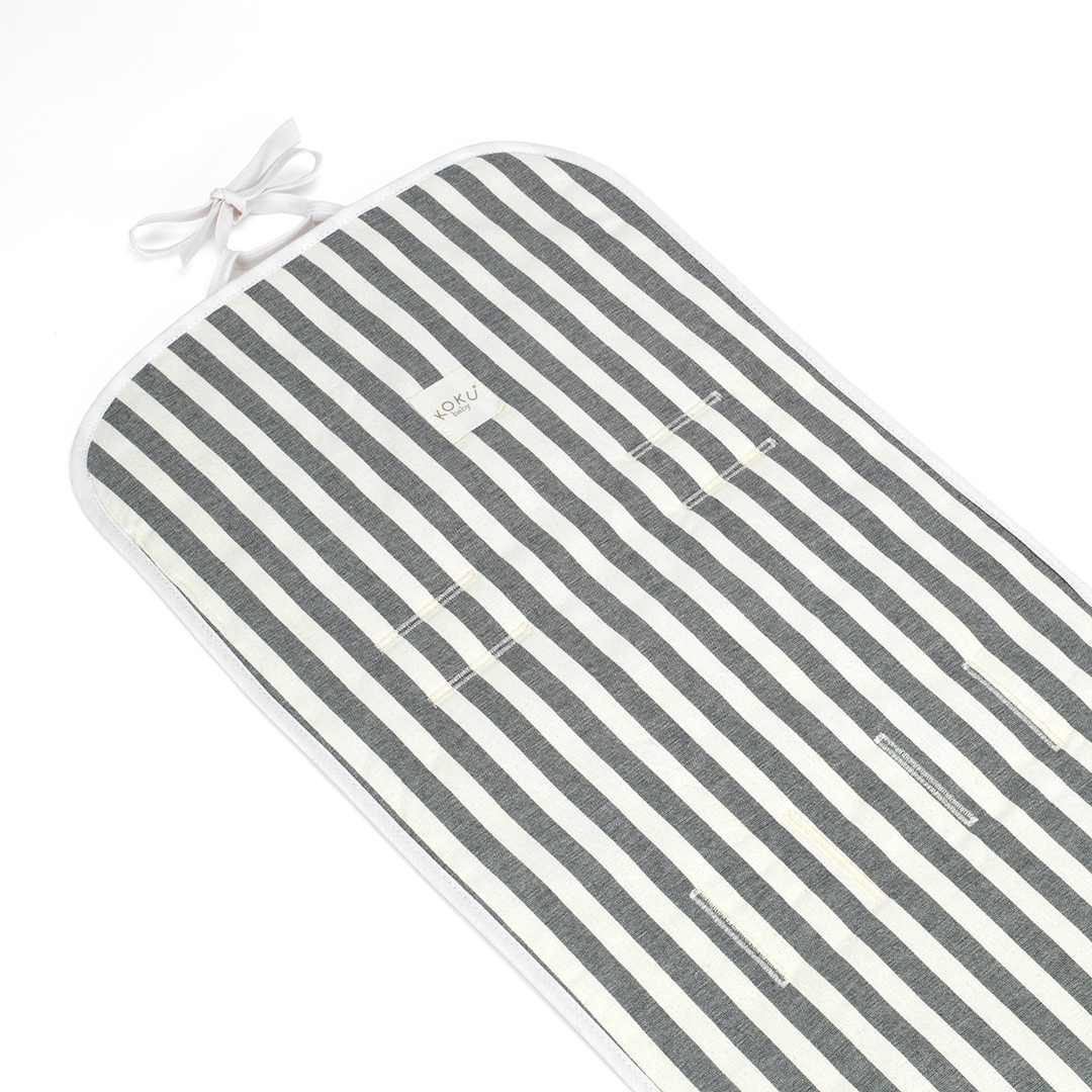 COLCHONETA PASEO STRIPE GRIS 85X35