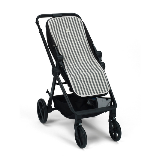 TAPIS DE MARCHE À RAYURES GRISES 85X35