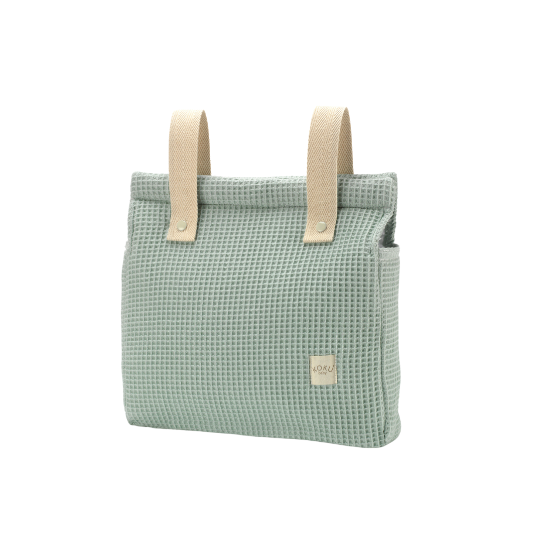 SAC PANERA WAFFLE MENTHE 30x34
