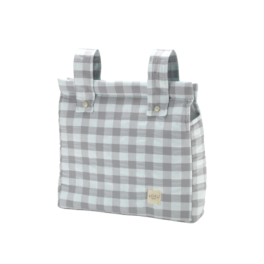 BOLSO PANERA VICHY GRIS 30x34