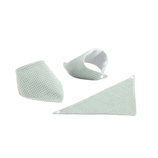LOT DE 3 BANDANAS GAUFRÉS À LA MENTHE