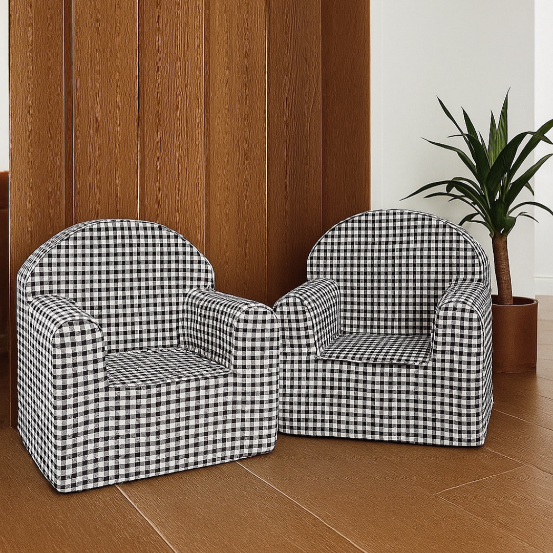 SILLÓN REDONDO BEBE NEGRO 43x40x38