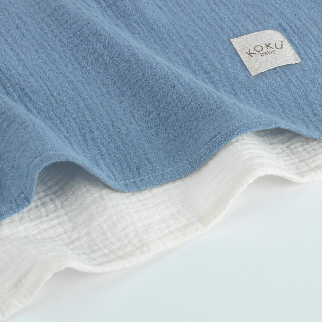 Pack Azul de 2 Muselinas (70x70 cm)