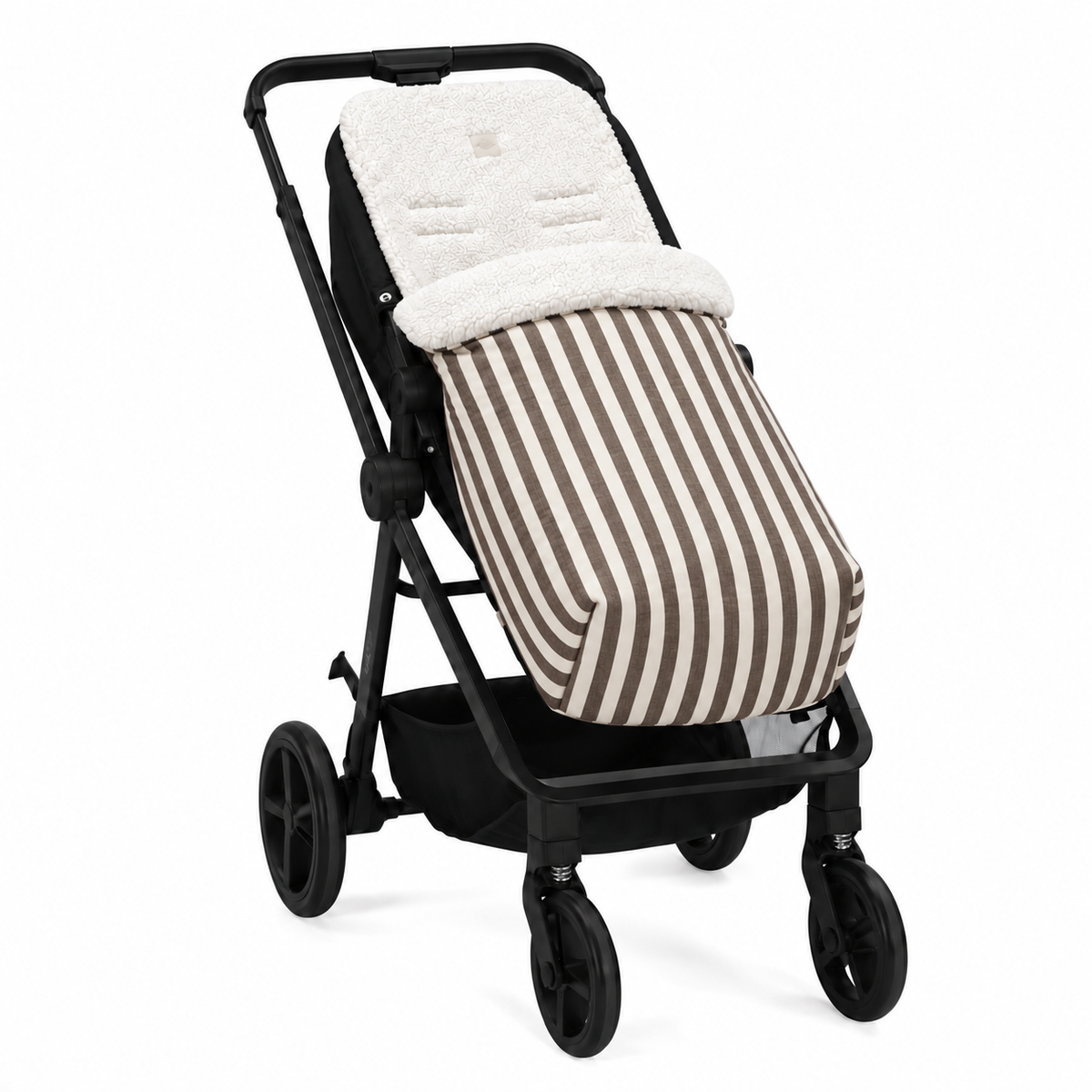 SAC DE CHAISE À RAYURES VERT KAKI 95x35x80