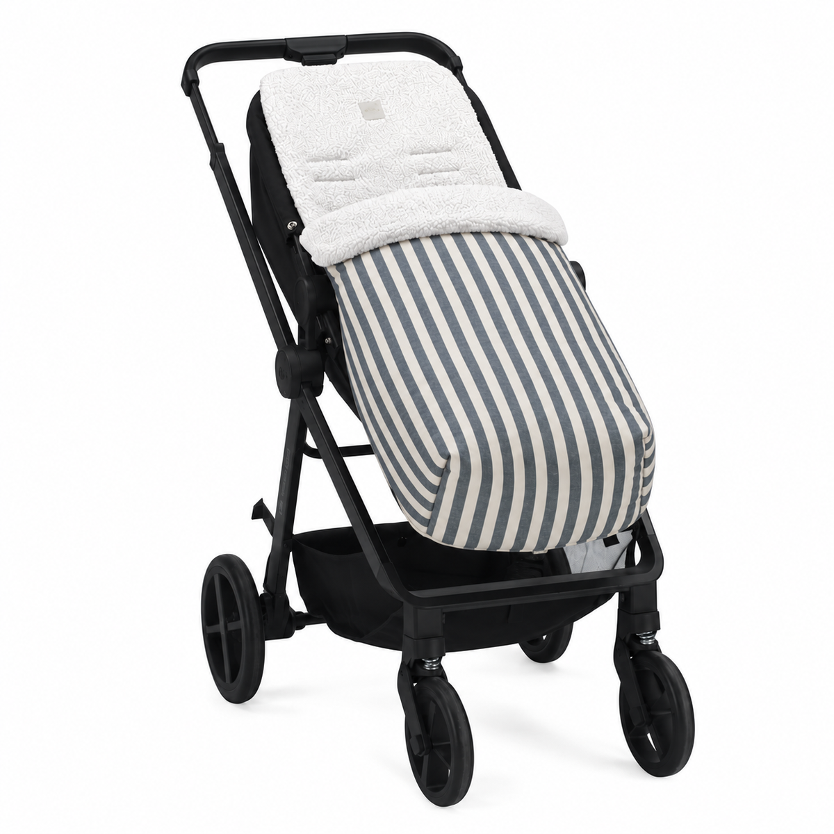 SAC DE CHAISE À RAYURES BLEU MARINE 95x35x80