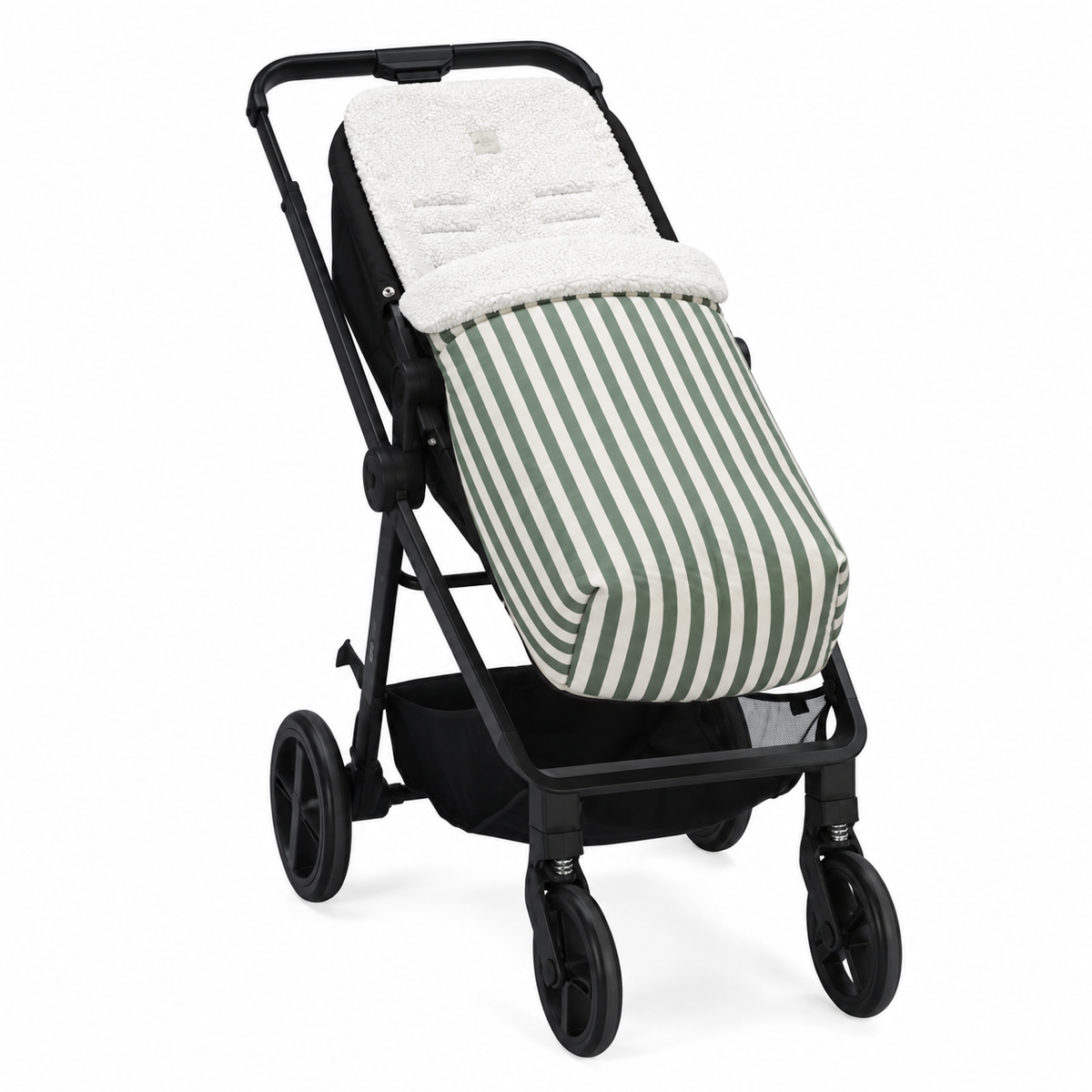 SACO SILLA BORREGUITO STRIPE GREEN KHAKI 95x35x80