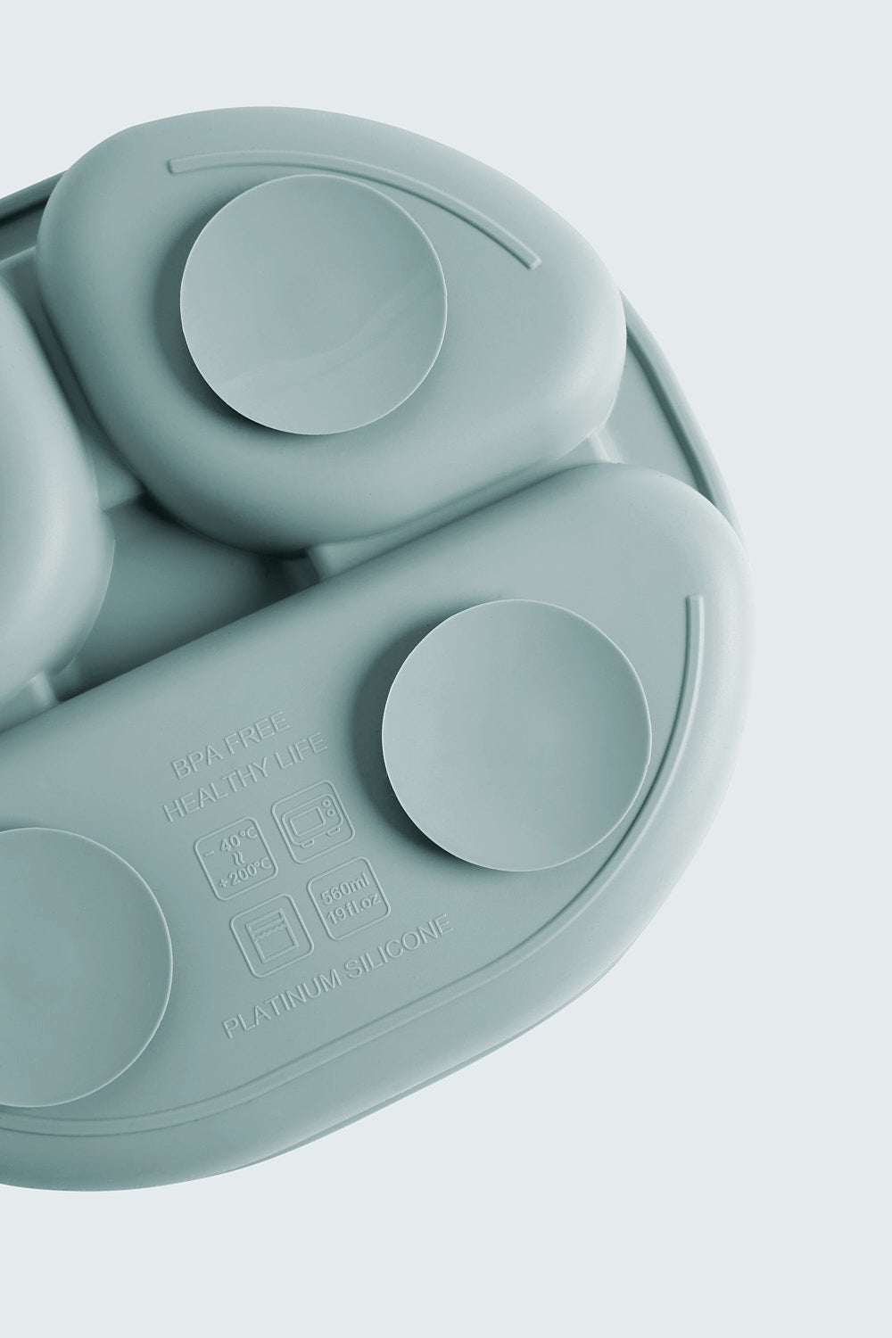 PLATO VENTOSA + CUBIERTOS MINT