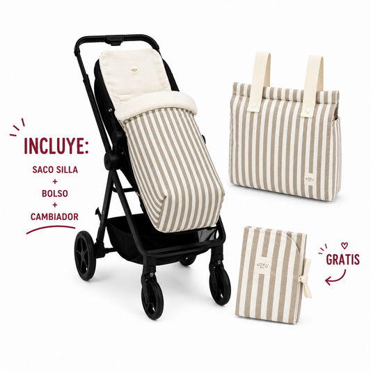 PACK SACO STRIPE TOPO