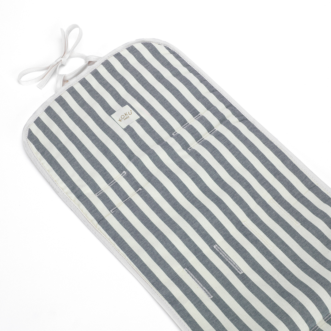 COLCHONETA PASEO STRIPE NAVY BLUE 85X34