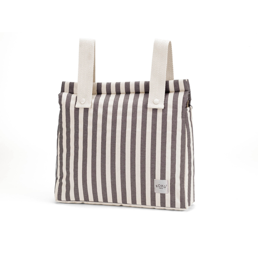SAC PANERA STRIPE BLEU MARINE 30x34