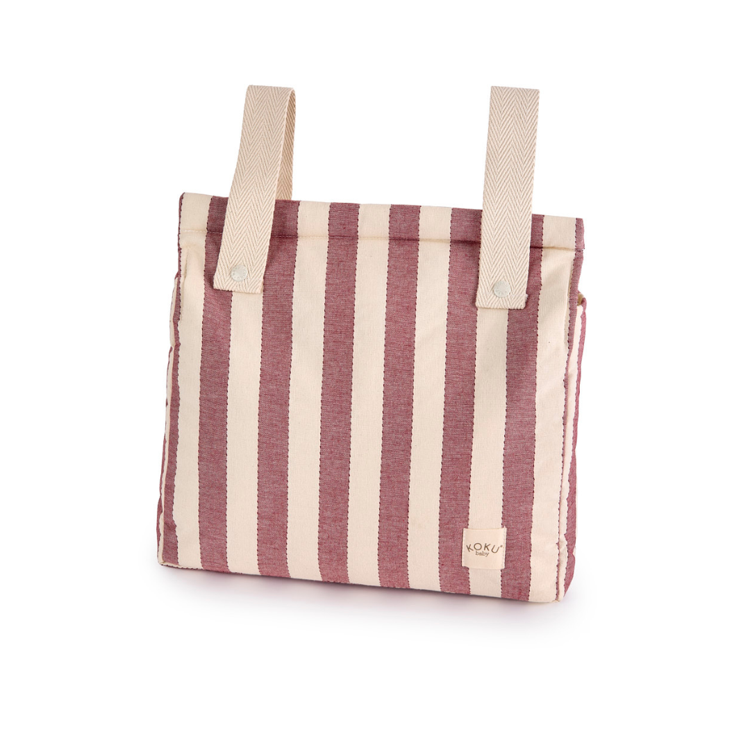 SAC PANERA STRIPE BLEU MARINE 30x34