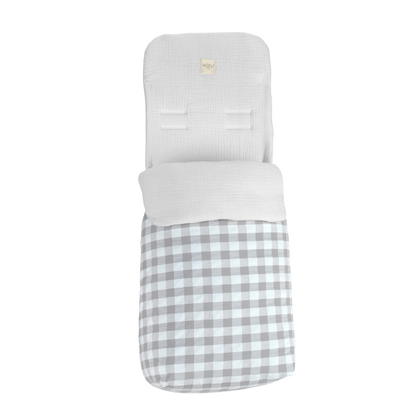 SAC CHAISE VICHY GRIS 95x35x80