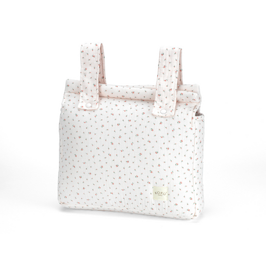BOLSO PANERA FLOWERS 30x34