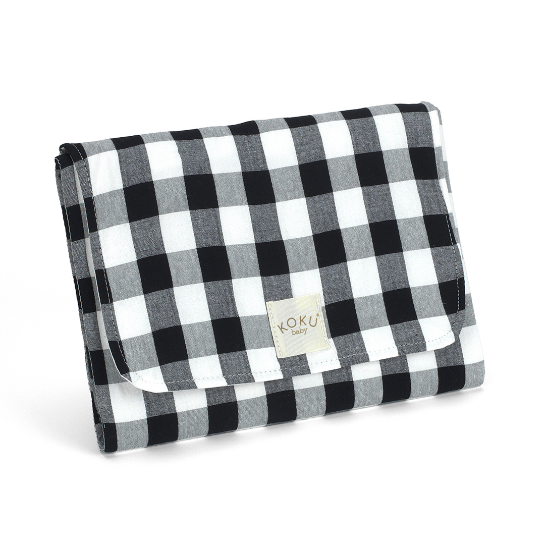 CAMBIADOR IMPERMEABLE VICHY NEGRO 63x45