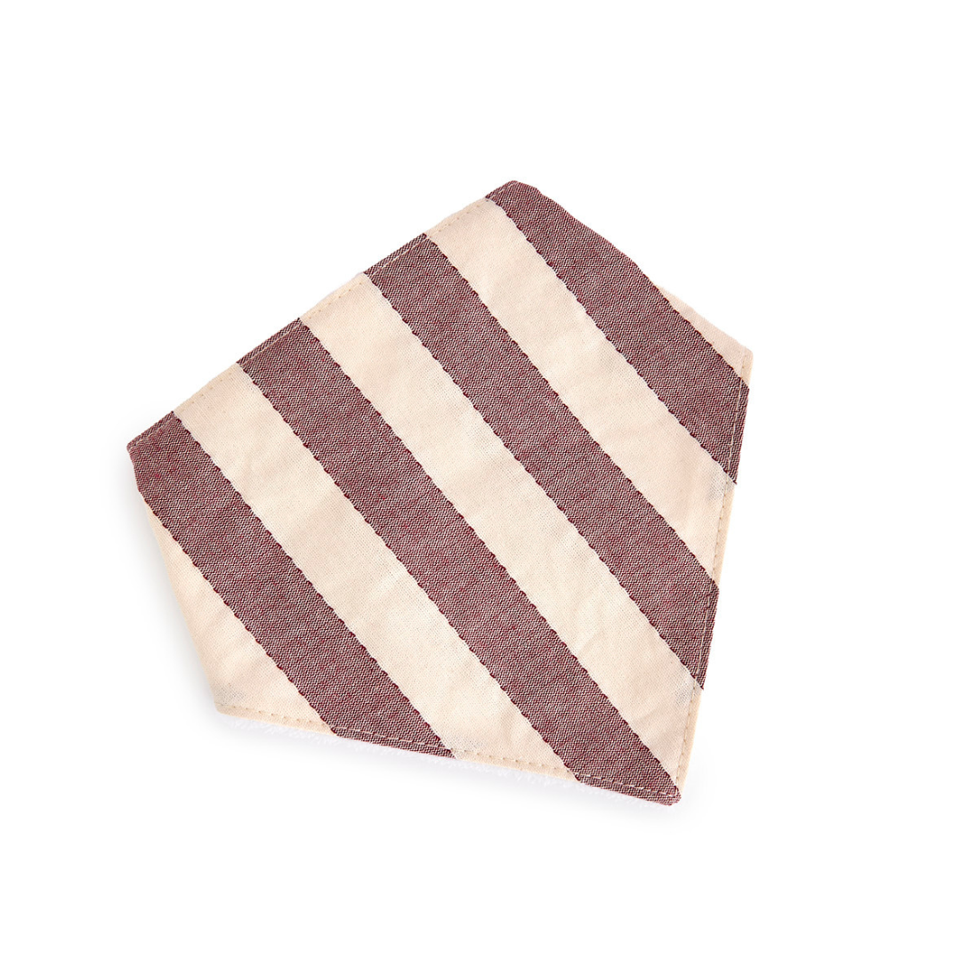 PACK DE 4 BANDANAS STRIPE GRANATE 20X40