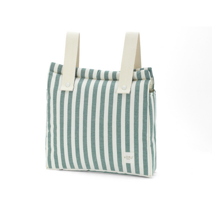 SAC PANERA STRIPE VERT KAKI 30x34