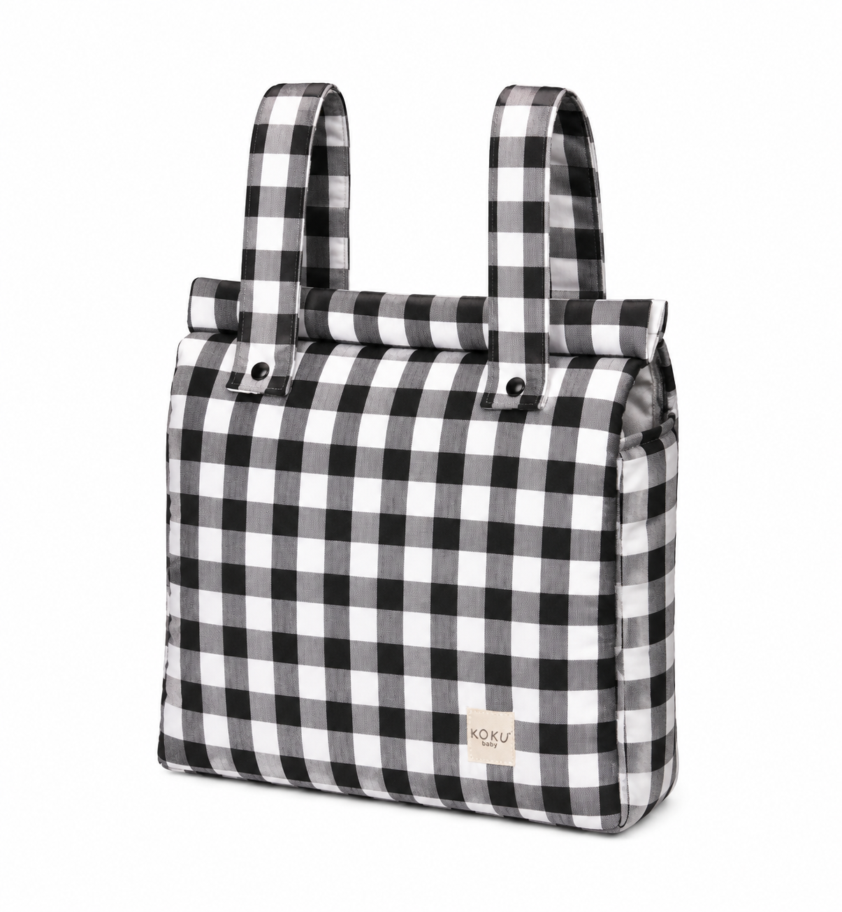 PACK SACO STRIPE VICHY NEGRO