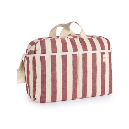 SAC DE MATERNITÉ À RAYURES VERT KAKI 30x47