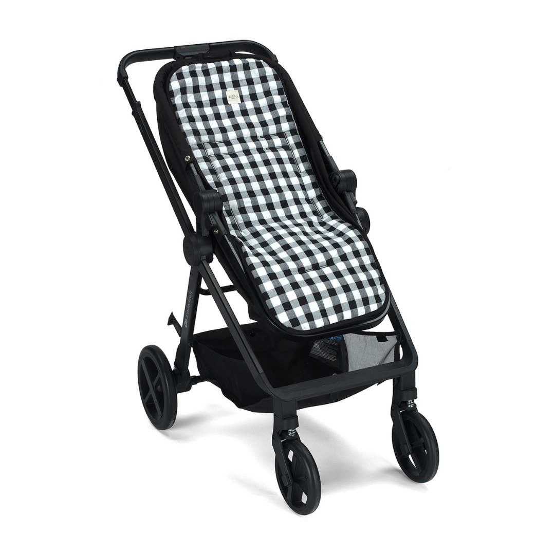 COLCHONETA PASEO VICHY NEGRO 85x34