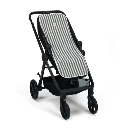 TAPIS DE MARCHE À RAYURES GRISES 85X35