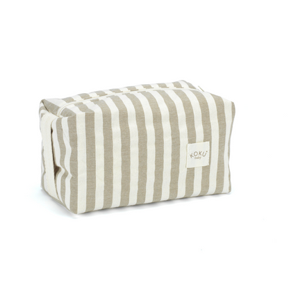 TROUSSE DE TOILETTE À RAYURES TOPO 20x28