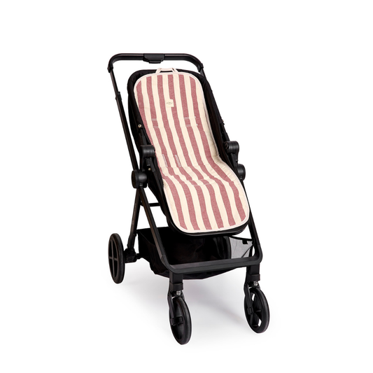 COLCHONETA PASEO STRIPE GRANATE 85X35