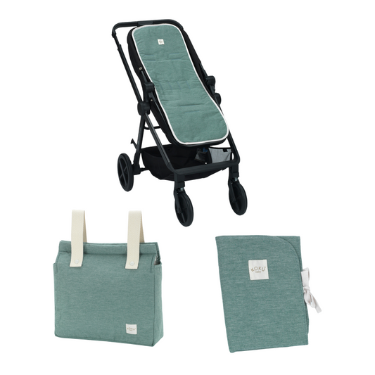 PACK COLCHONETA 3 PIEZAS SOLID GREEN KHAKI