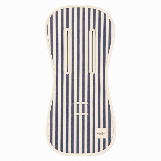 COLCHONETA DE PASEO MARIPOSA STRIPE NAVY BLUE 90X38