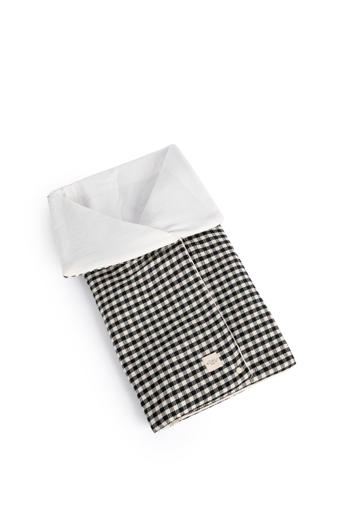 PACK ARRULLO VICHY JACQUARD BLANCO & NEGRO