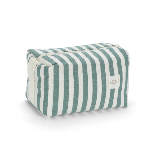 NECESER STRIPE GREEN KHAKI 20x28
