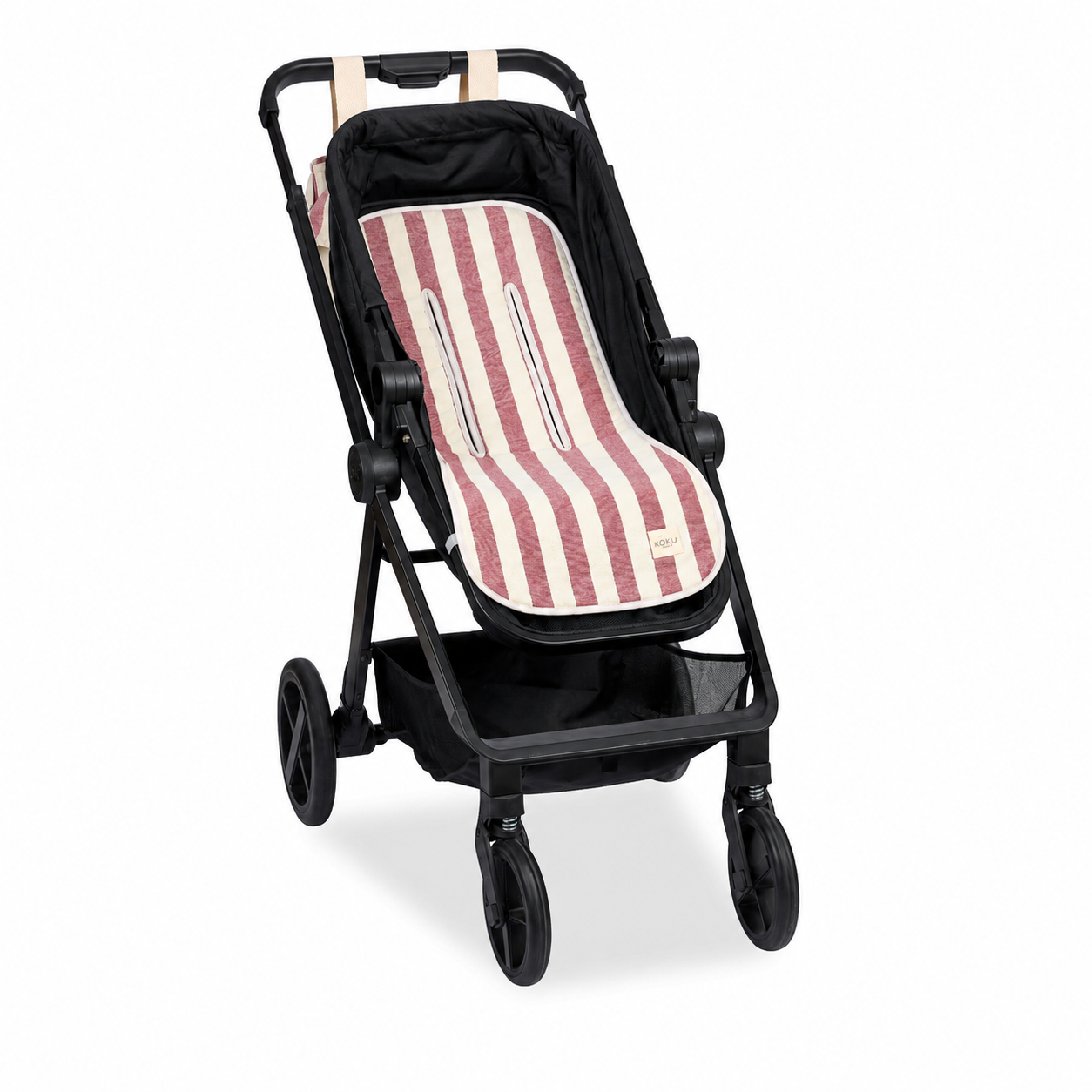 COLCHONETA DE PASEO MARIPOSA STRIPE GRANATE 90X38