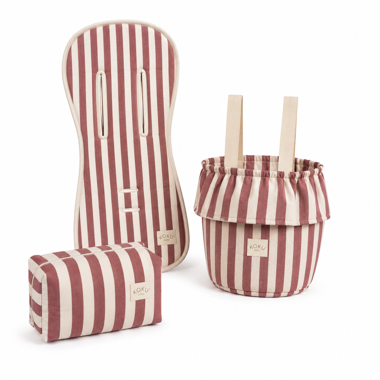PACK PASEO STRIPE GRANATE