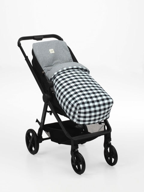 PACK SACO STRIPE VICHY NEGRO