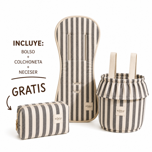 PACK PASEO STRIPE GRIS