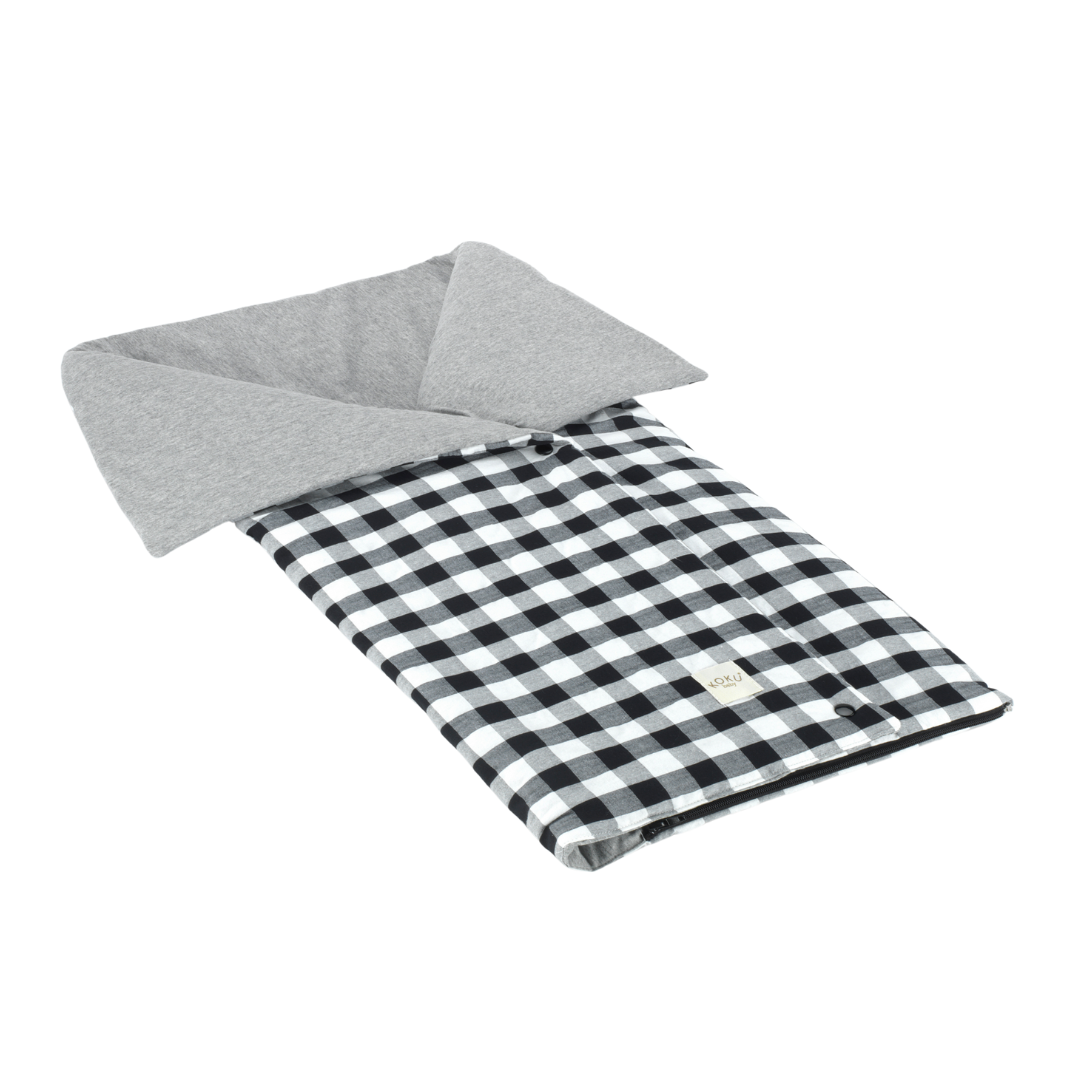ARRULLO PASEO VICHY NEGRO 70x90