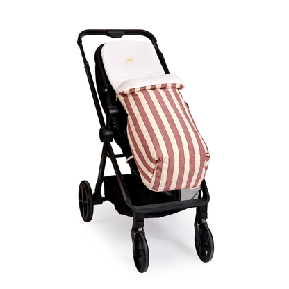 SAC DE CHAISE À RAYURES VERT KAKI 95x35x80