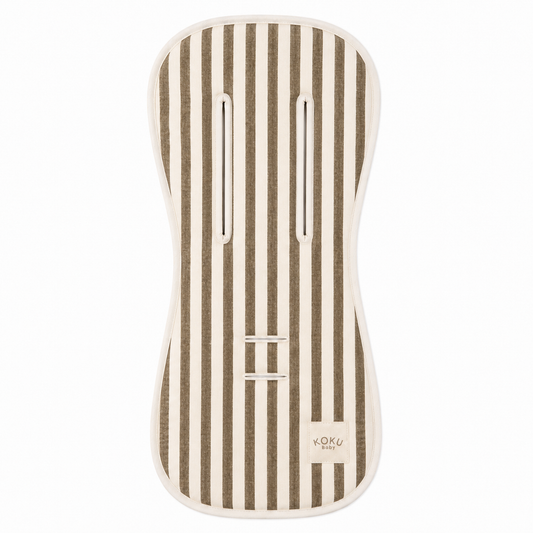 COLCHONETA DE PASEO MARIPOSA STRIPE BROWN 90X38
