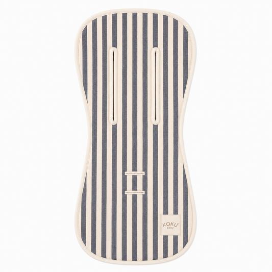 COLCHONETA DE PASEO MARIPOSA STRIPE GRIS 90X38