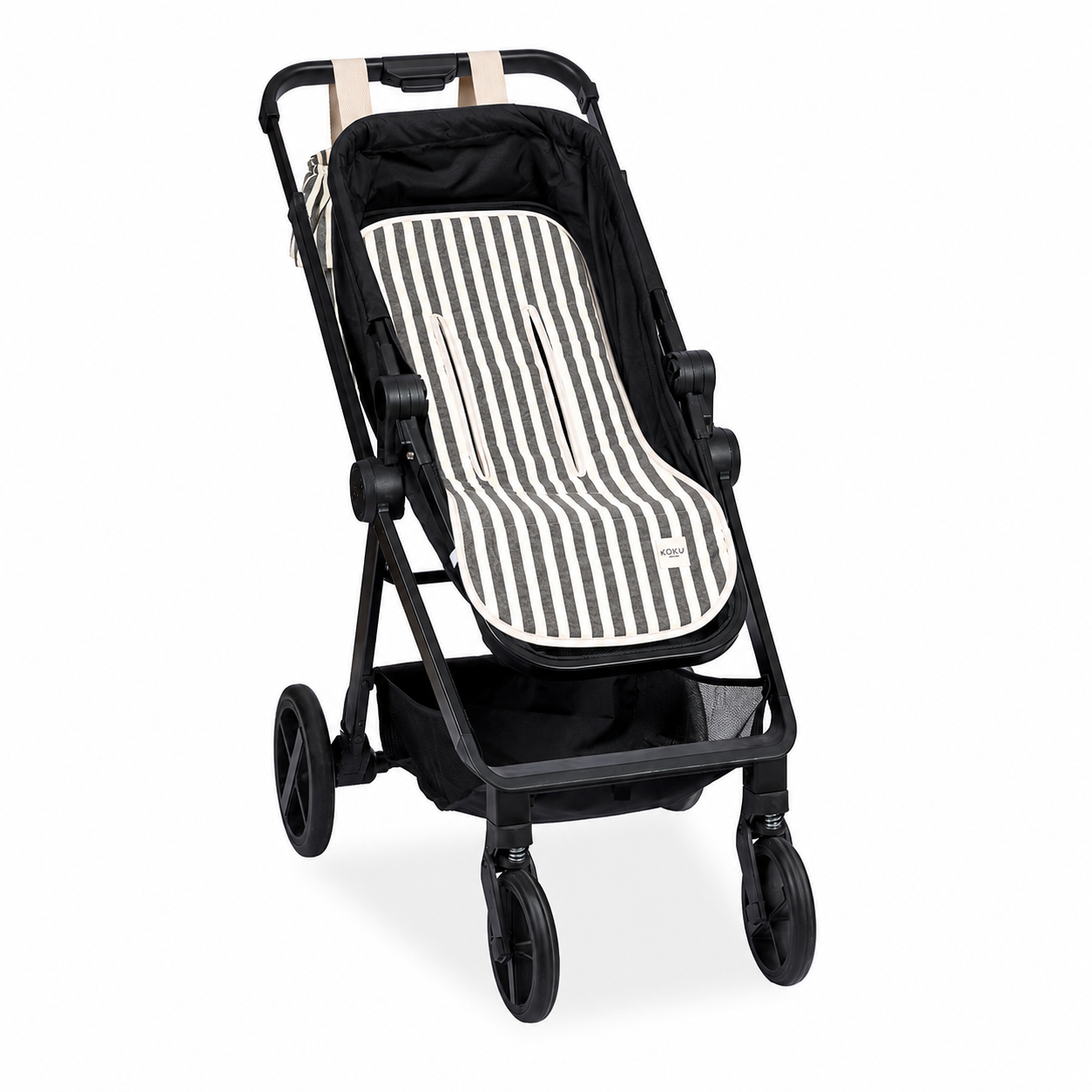 COLCHONETA DE PASEO MARIPOSA STRIPE GRIS 90X38