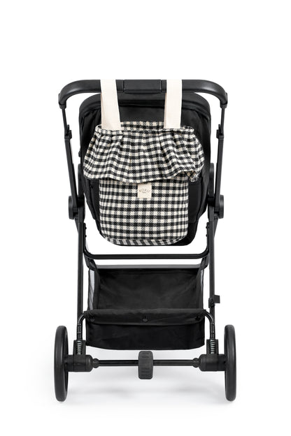PACK ARRULLO VICHY JACQUARD BLANCO & NEGRO