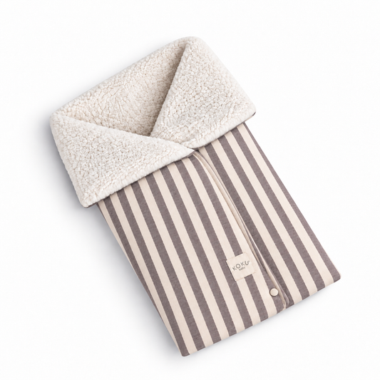 ARRULLO BORREGUITO STRIPE BROWN 70x90