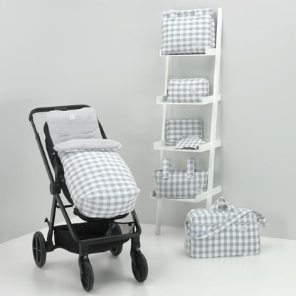SAC CHAISE VICHY GRIS 95x35x80