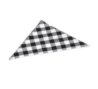 LOT DE 3 BANDANAS VICHY NOIR