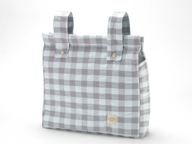 PACK SACO STRIPE  VICHY GRIS