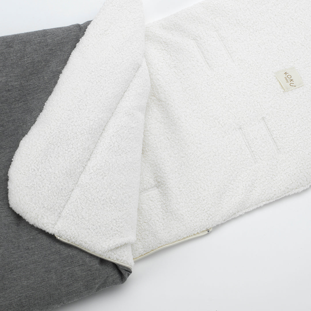 SACO BORREGUITO SOLID GRIS 95x35x80