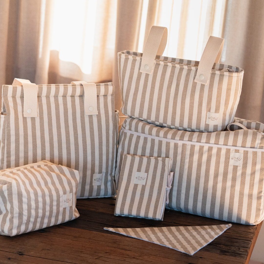 BOLSO PANERA STRIPE TOPO 30x34
