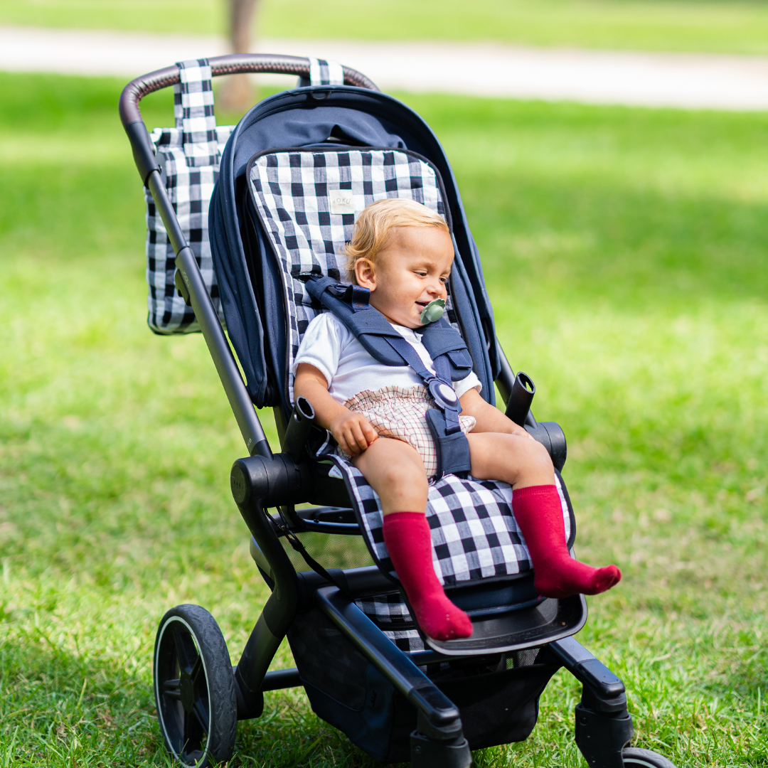 COLCHONETA PASEO VICHY NEGRO 85x34