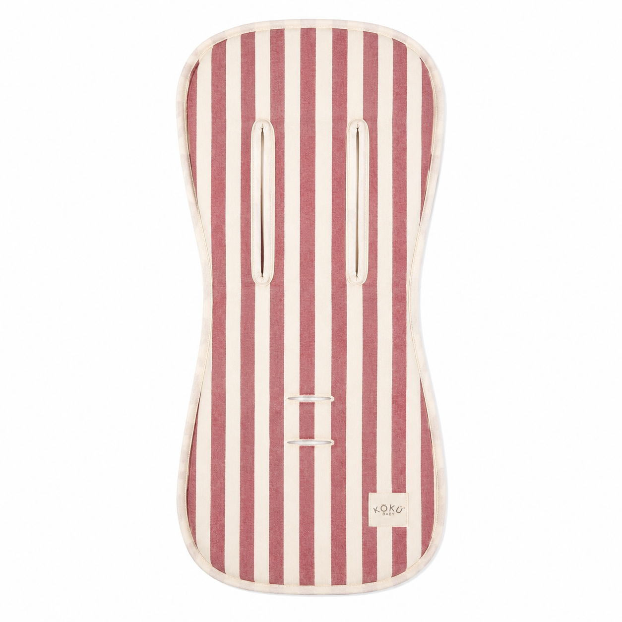 COLCHONETA DE PASEO MARIPOSA STRIPE GRANATE 90X38